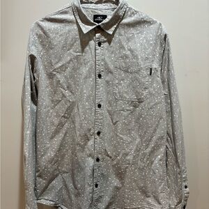 O’Neill Patterned Gray Pattern Men's Shirt like new